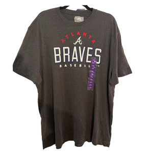 Majestic Atlanta Braves Baseball Men's T-Shirt Size XXL NWT